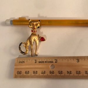 Vintage cat pin